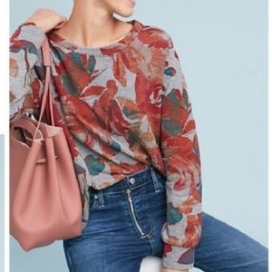 DONATED Anthropologie t. la pullover floral sweatshirt. Excellent condition 5⭐️